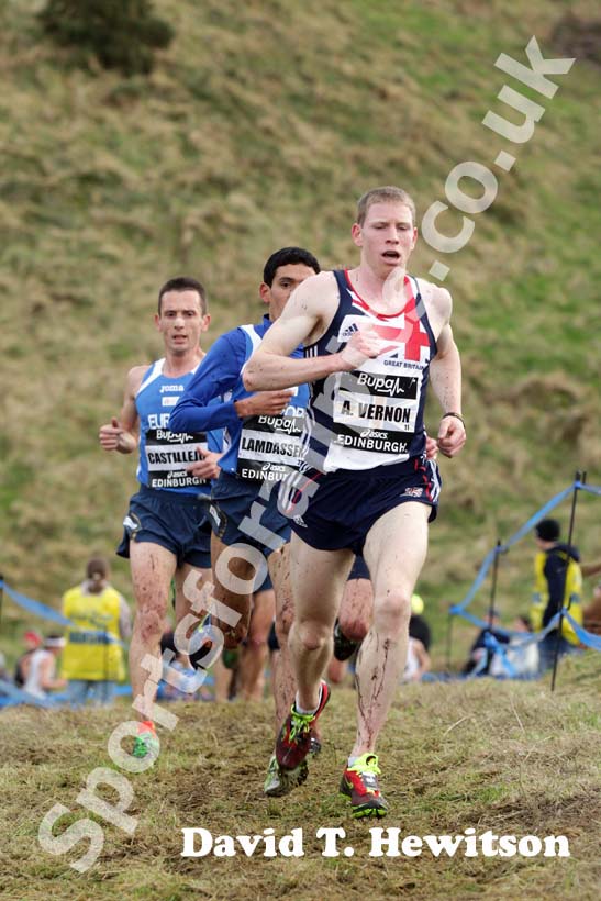 Andy Vernon (GB) during the Senior Mens BUPA Great Edinburgh Cross country. Photo: David T. Hewitson/Sports for All Pics